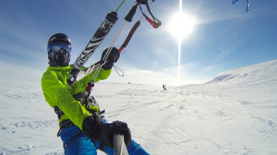 Snowkitetrip naar Noorwegen met Versus
